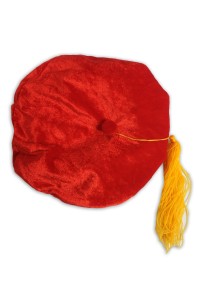 GGC013 Customized Doctoral Polygon Hat Red Velvet Cap Graduation Cap Supplier